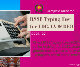 Rajasthan RSSB LDC, Junior Assistant, IA & DEO Typing Rules 2026 – 27: Complete Exam Guide + Preparation Strategy Rajasthan RSSB LDC, Junior Assistant, IA & DEO Typing Rules 2026 – 27: Complete Exam Guide + Preparation Strategy