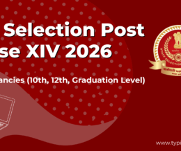 SSC Selection Post Phase XIV 2026 SSC Selection Post Phase XIV 2026