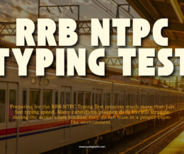 RRB NTPC Typing Test 2026